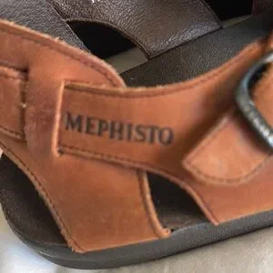 Mens Mephisto Rafael Fisherman Style Walking Sandals Brown US Sz 10 1/2 Mephisto Rafael Fisherman Style Walking Sandal Shoes Mens US  main image 4